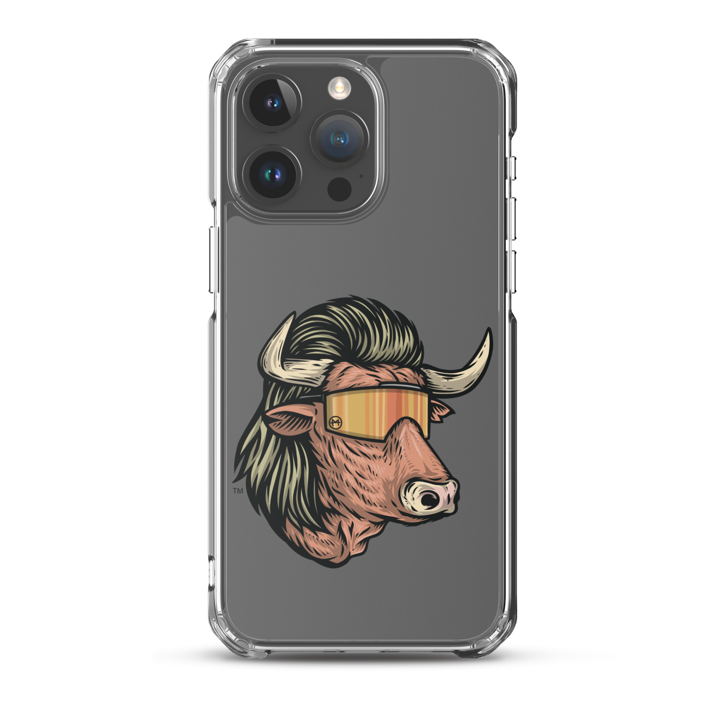 Bull Mullet iPhone Case - Clear