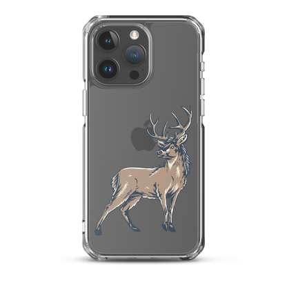 Deer Mullet Standing iPhone® Case - Clear