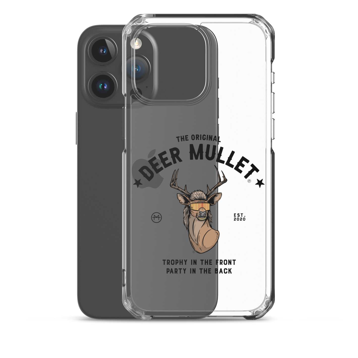 Deer Mullet Motto iPhone Case - Clear