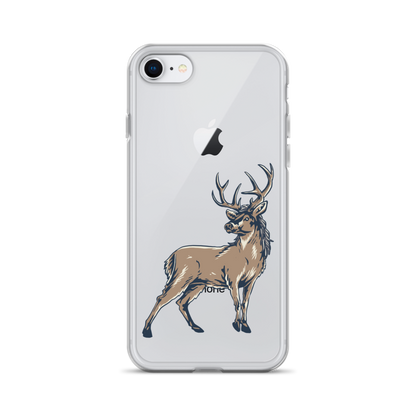 Deer Mullet Standing iPhone® Case - Clear