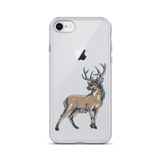 Deer Mullet Standing iPhone® Case - Clear