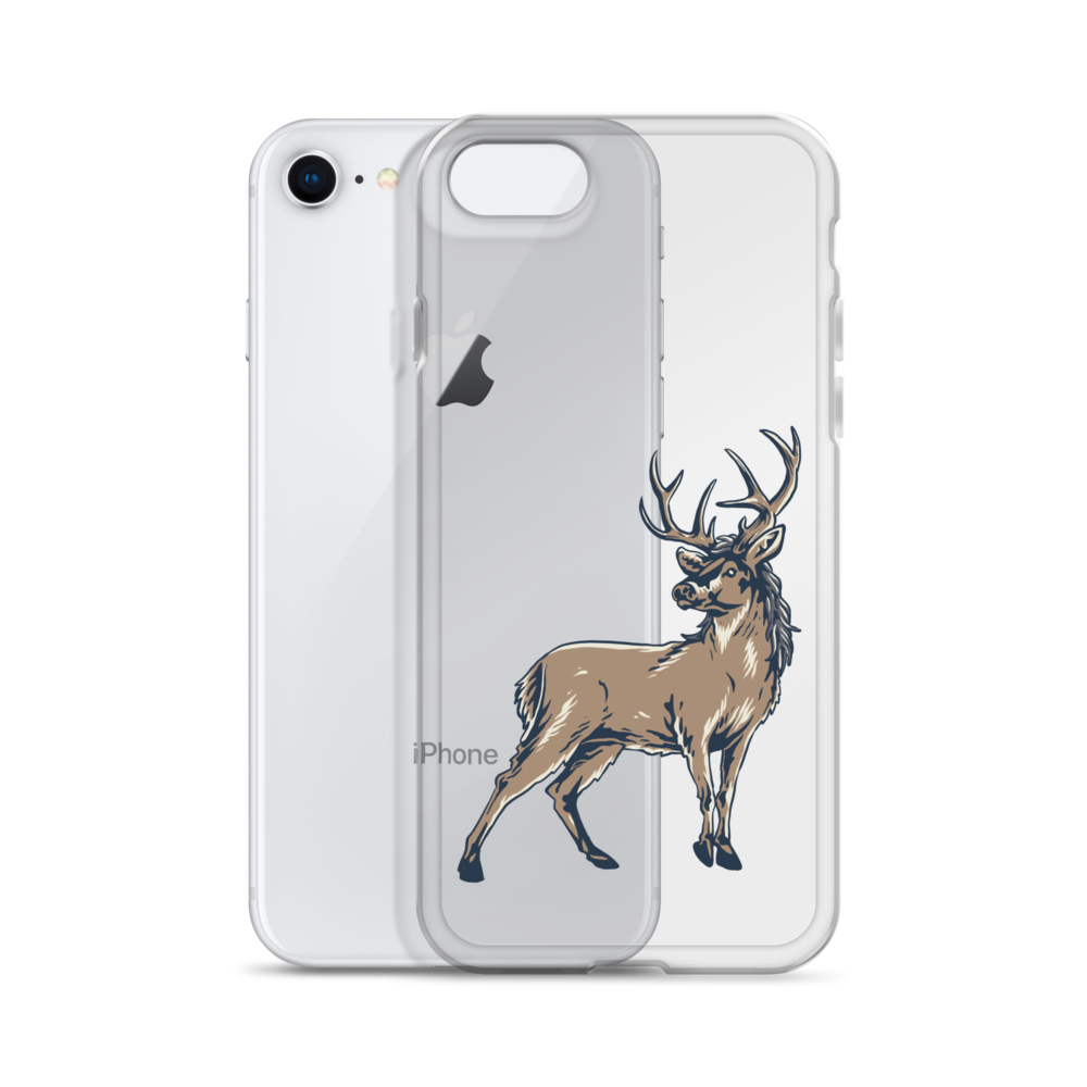 Deer Mullet Standing iPhone® Case - Clear
