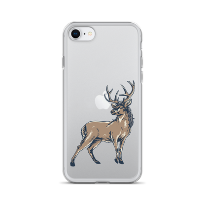 Deer Mullet Standing iPhone® Case - Clear