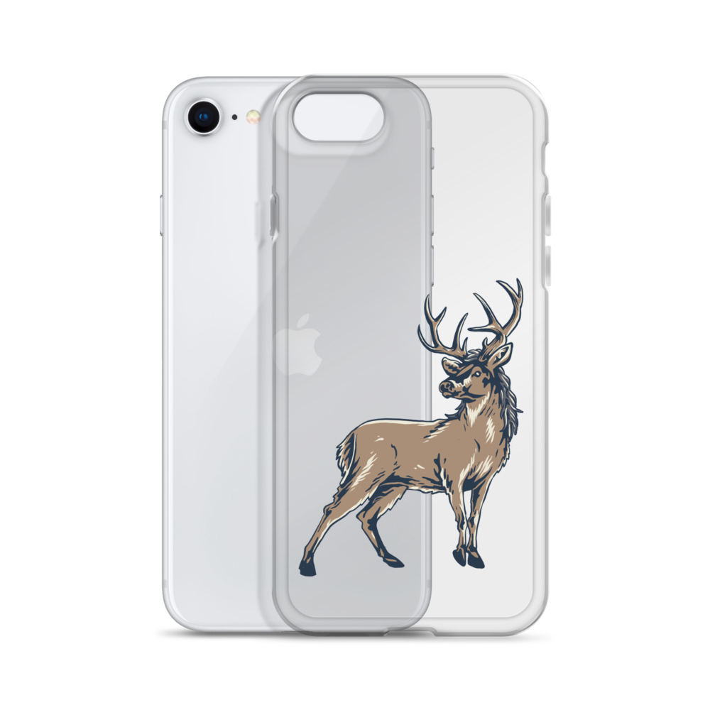 Deer Mullet Standing iPhone® Case - Clear