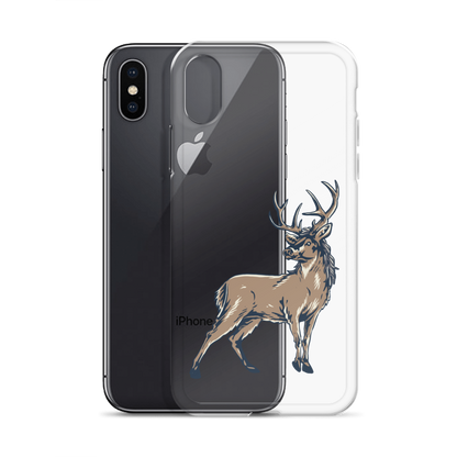 Deer Mullet Standing iPhone® Case - Clear