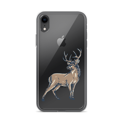 Deer Mullet Standing iPhone® Case - Clear