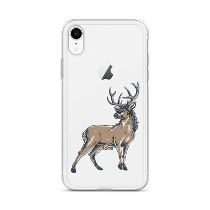 Deer Mullet Standing iPhone® Case - Clear