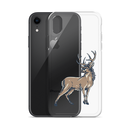 Deer Mullet Standing iPhone® Case - Clear