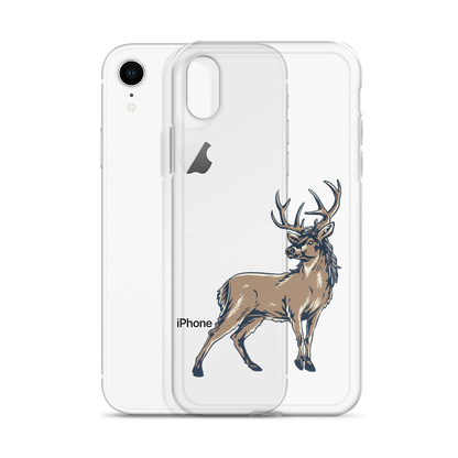 Deer Mullet Standing iPhone® Case - Clear