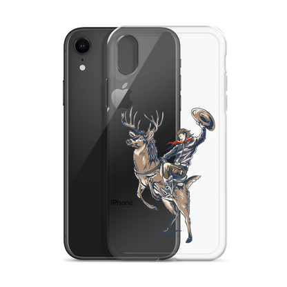 Deer Mullet Cowboy iPhone® Case - Clear