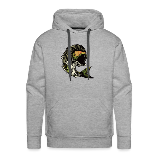Bass Mullet Premium Hoodie - heather grey