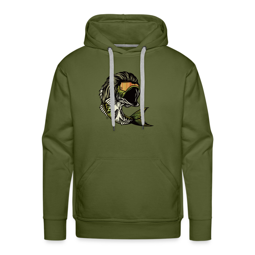 Bass Mullet Premium Hoodie - olive green