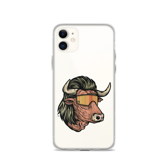 Bull Mullet iPhone Case - Clear