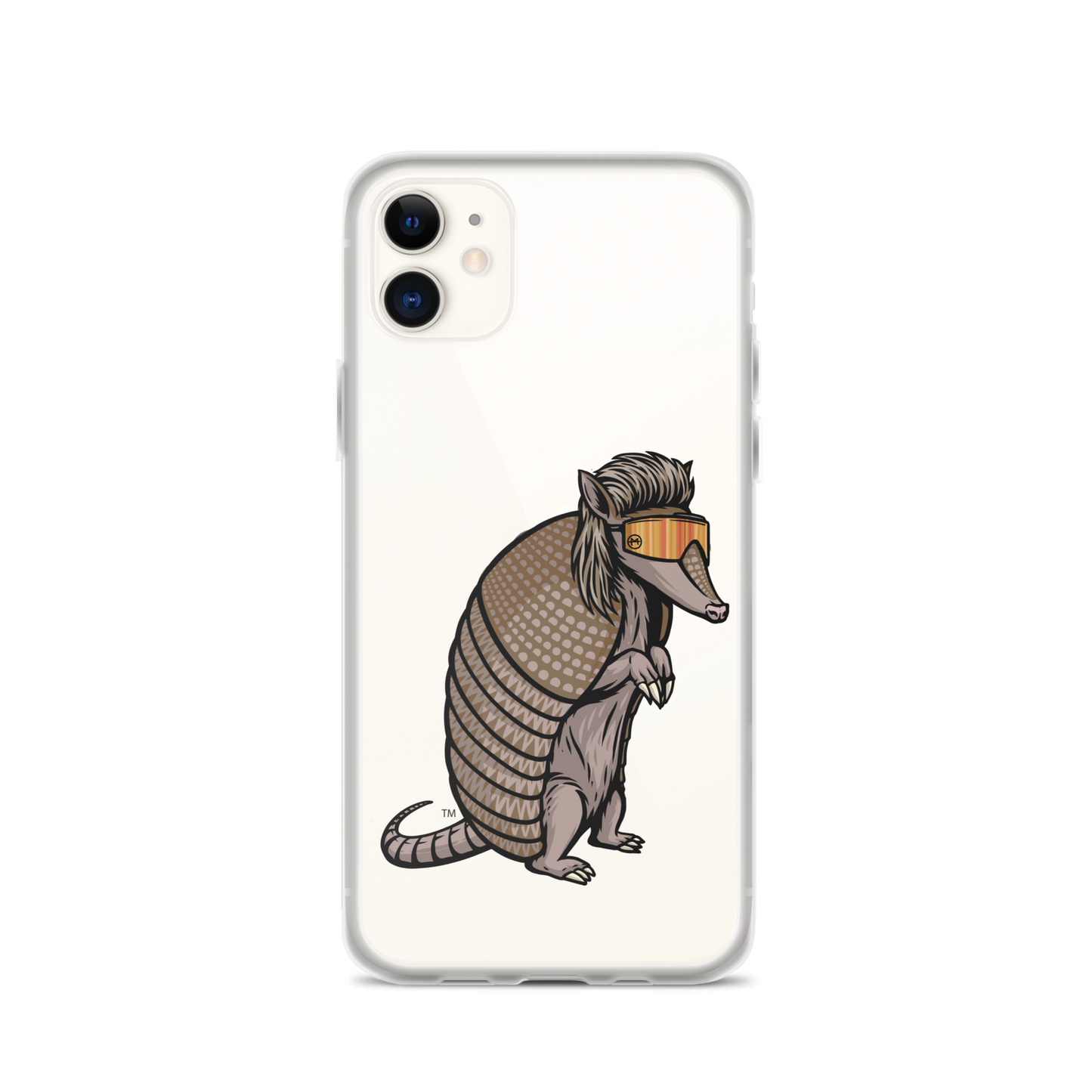 Armadillo Mullet iPhone Case - Clear