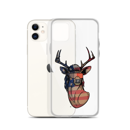 Deer Mullet USA 2.0 iPhone Case - Clear