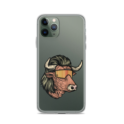 Bull Mullet iPhone Case - Clear