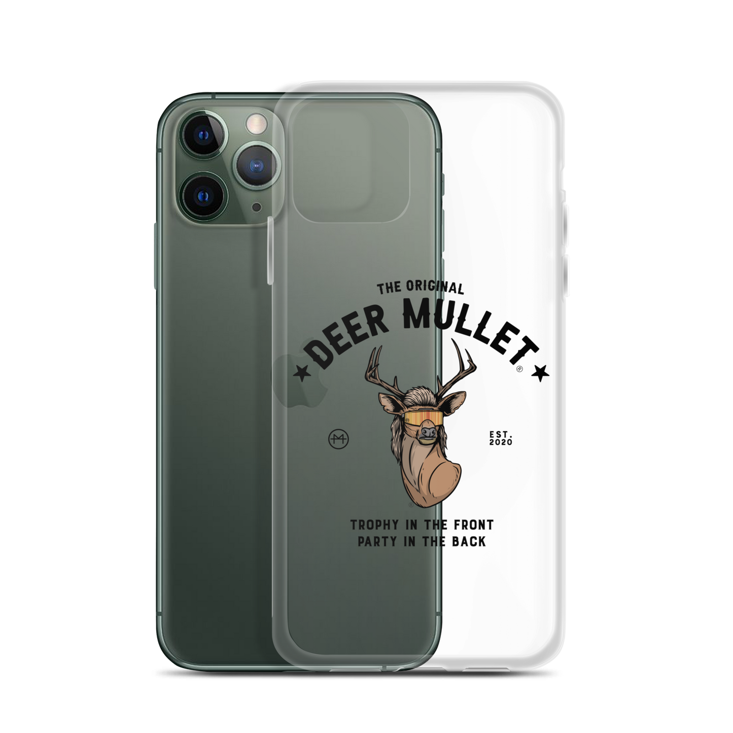 Deer Mullet Motto iPhone Case - Clear