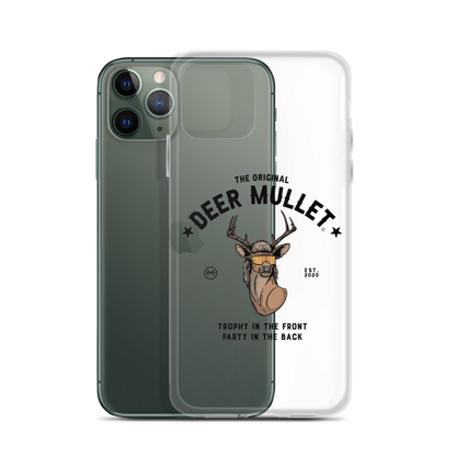 Deer Mullet Motto iPhone Case - Clear