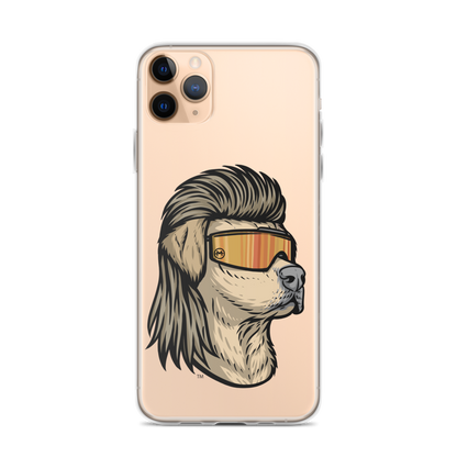 Yellow Lab Mullet iPhone Case - Clear
