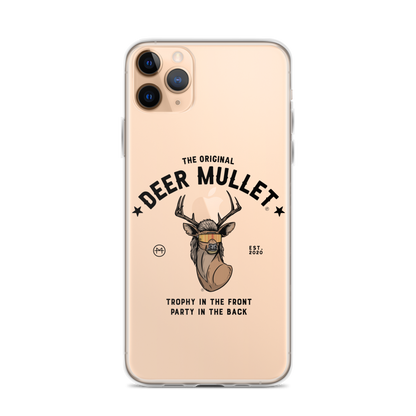 Deer Mullet Motto iPhone Case - Clear