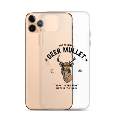 Deer Mullet Motto iPhone Case - Clear