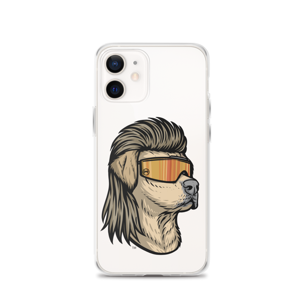 Yellow Lab Mullet iPhone Case - Clear