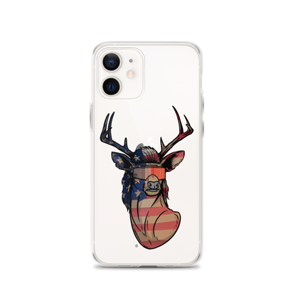 Deer Mullet USA 2.0 iPhone Case - Clear