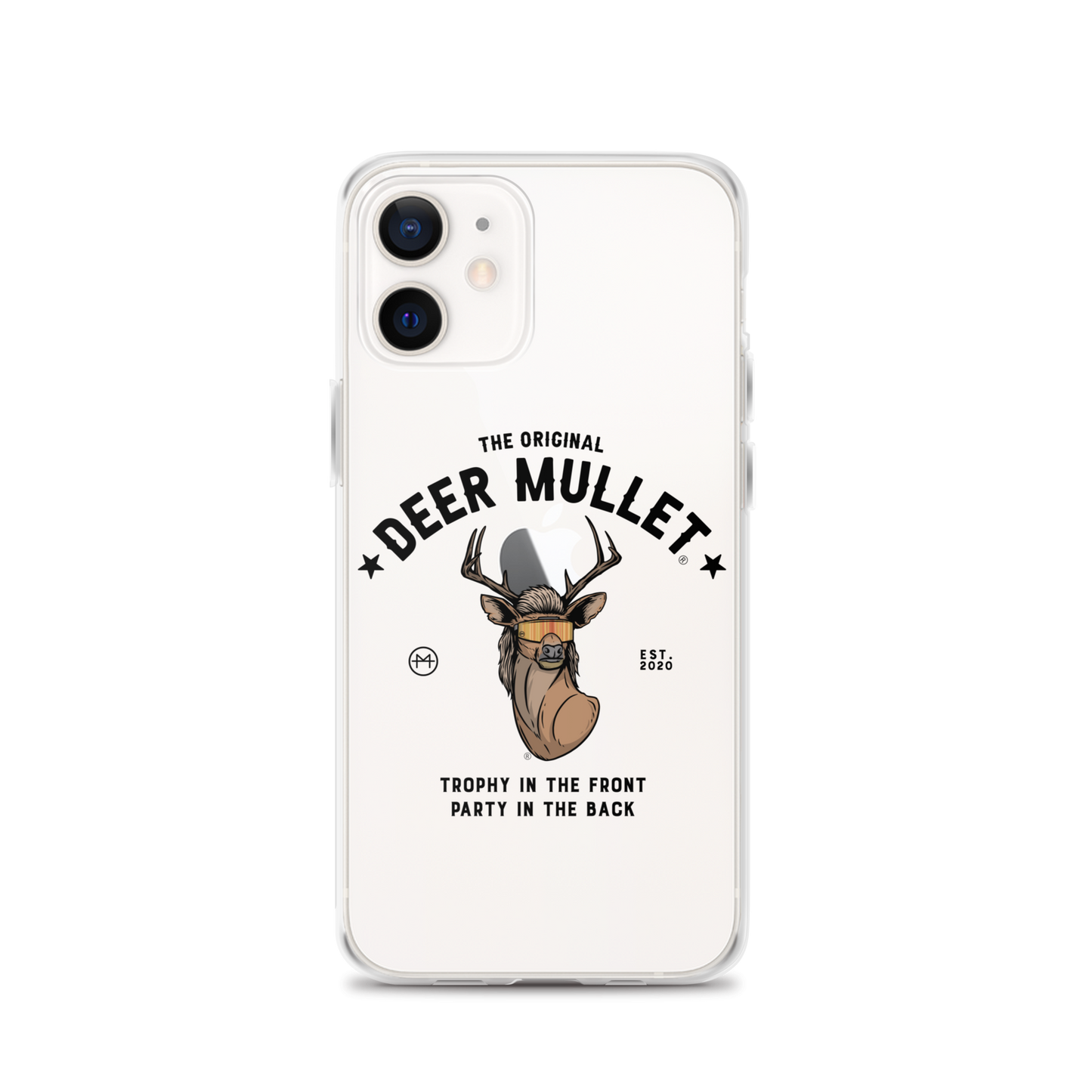 Deer Mullet Motto iPhone Case - Clear