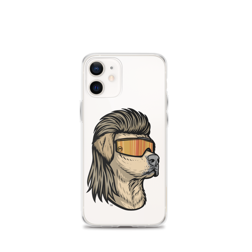 Yellow Lab Mullet iPhone Case - Clear