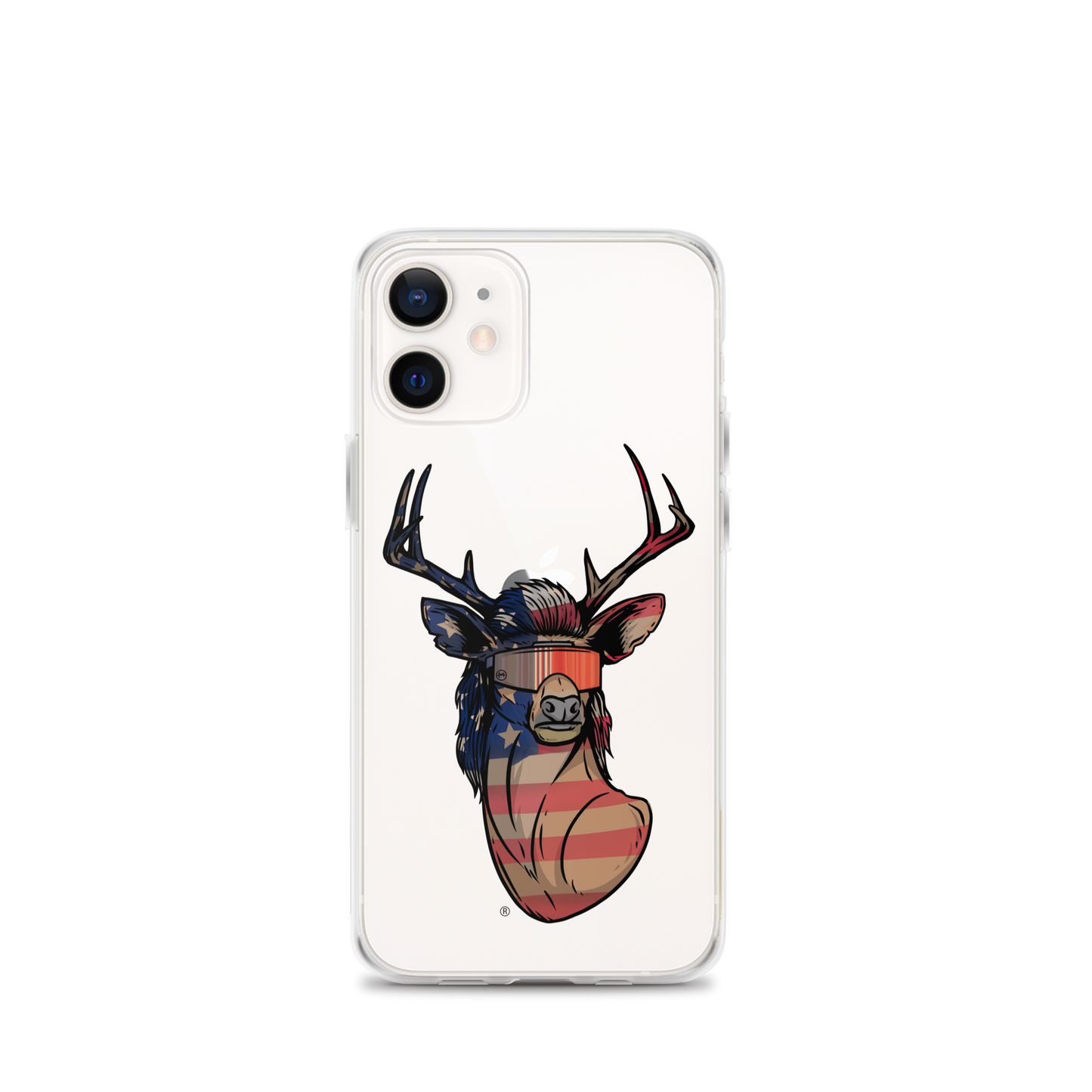 Deer Mullet USA 2.0 iPhone Case - Clear
