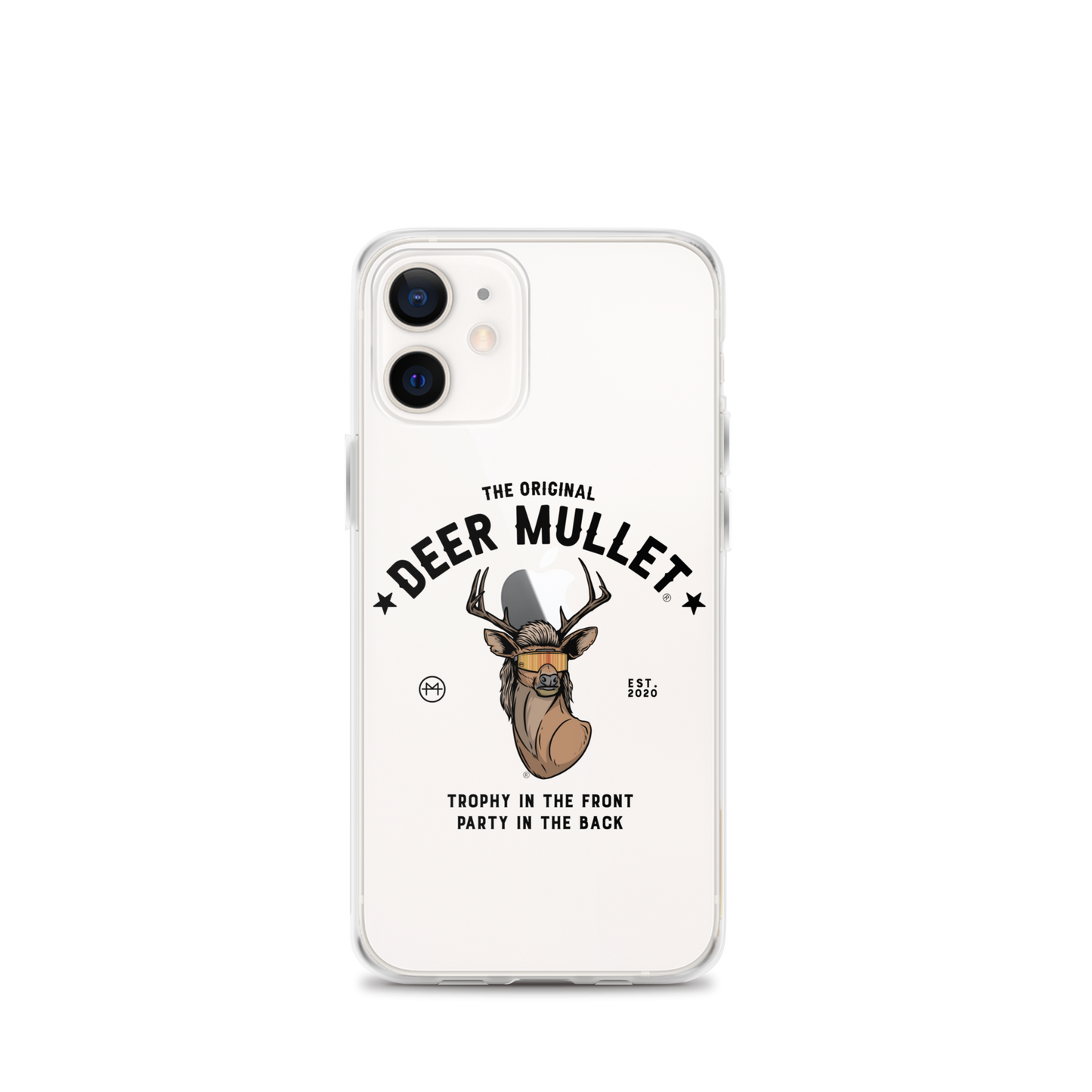 Deer Mullet Motto iPhone Case - Clear