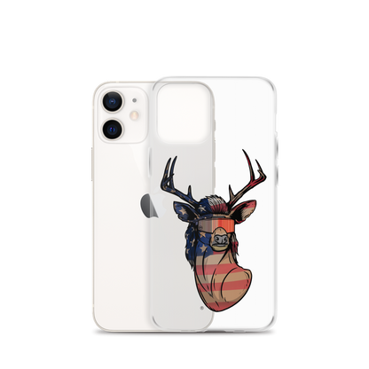 Deer Mullet USA 2.0 iPhone Case - Clear