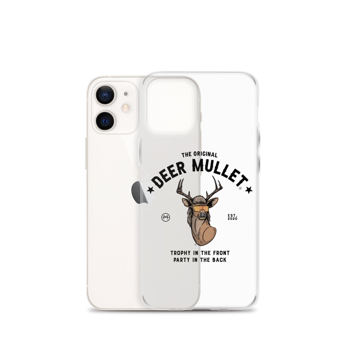 Deer Mullet Motto iPhone Case - Clear