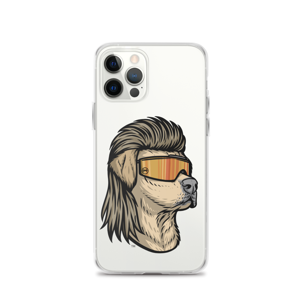 Yellow Lab Mullet iPhone Case - Clear