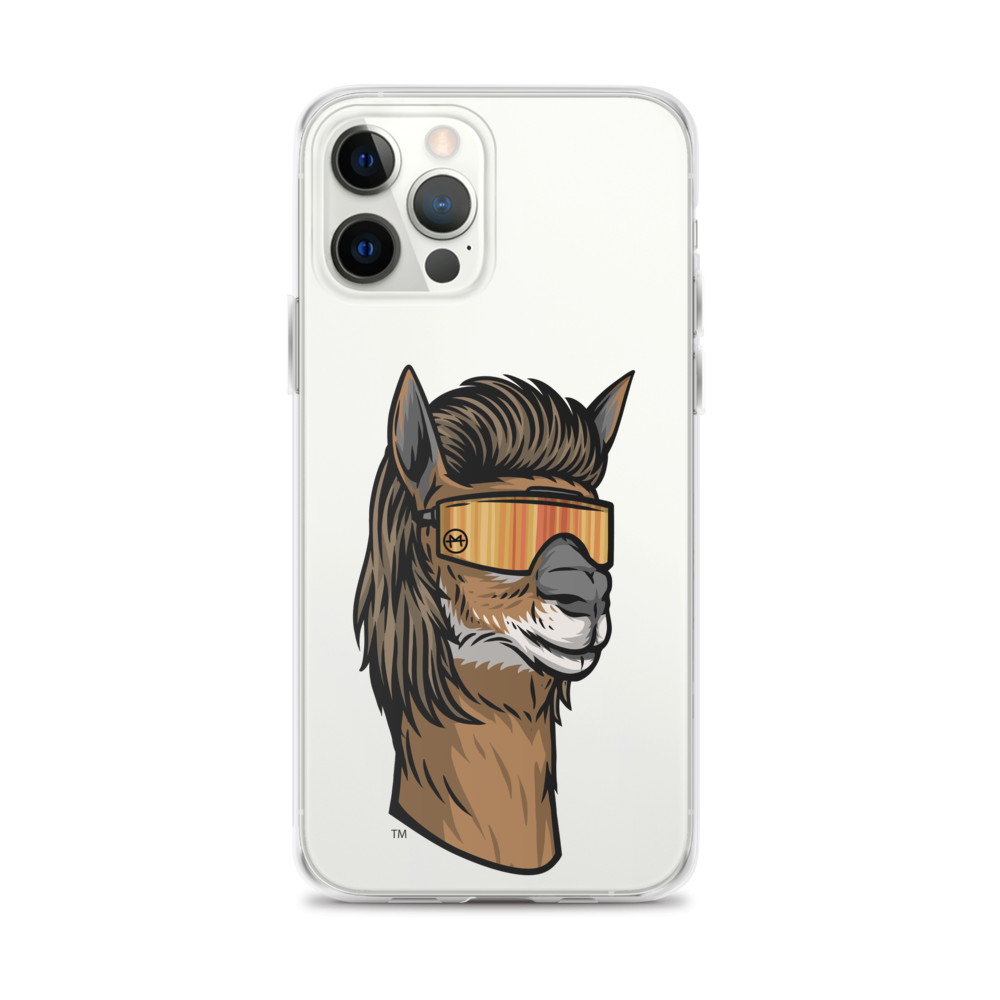 Llama Mullet iPhone Case - Clear