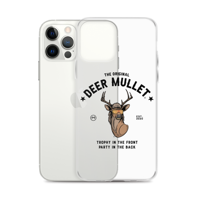 Deer Mullet Motto iPhone Case - Clear