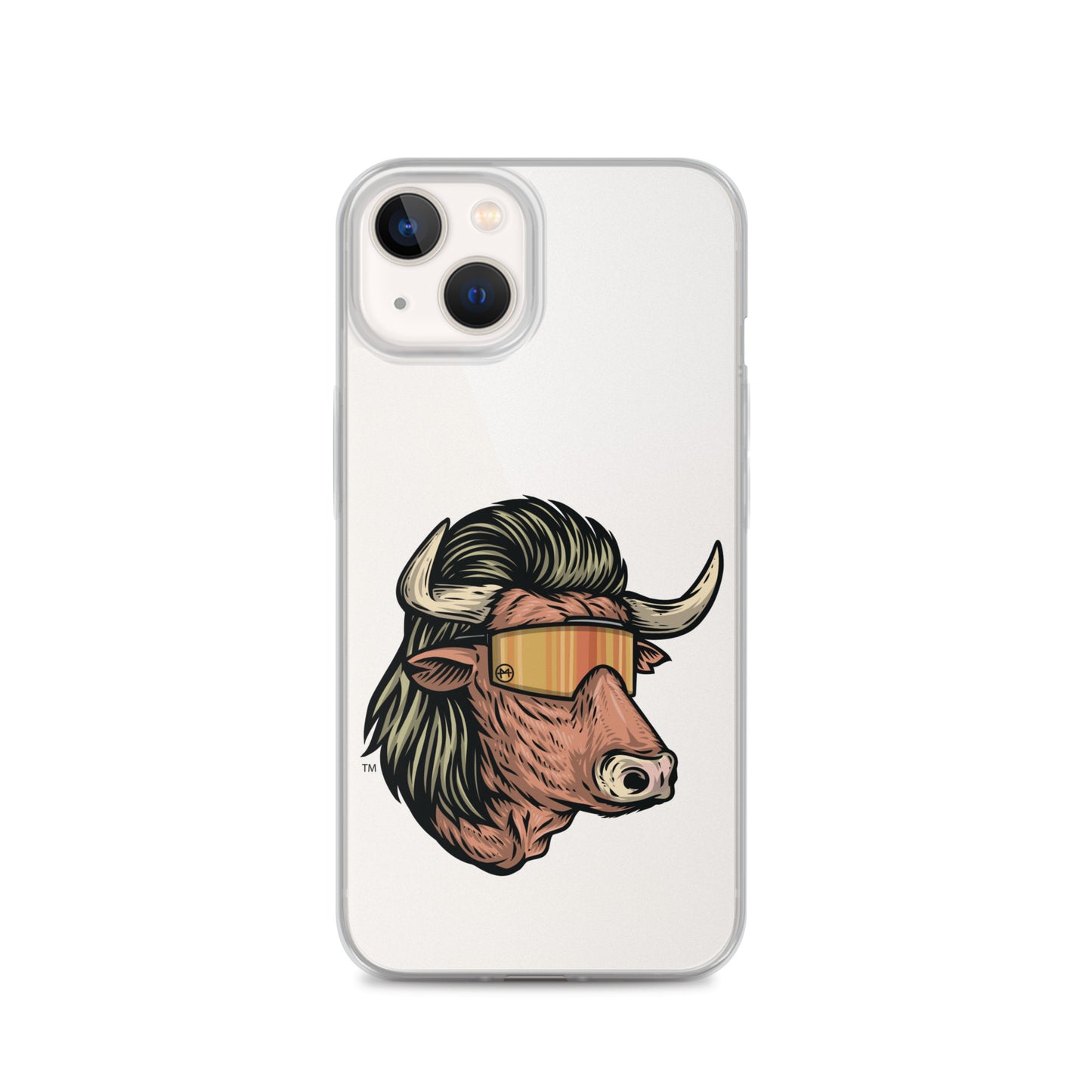 Bull Mullet iPhone Case - Clear