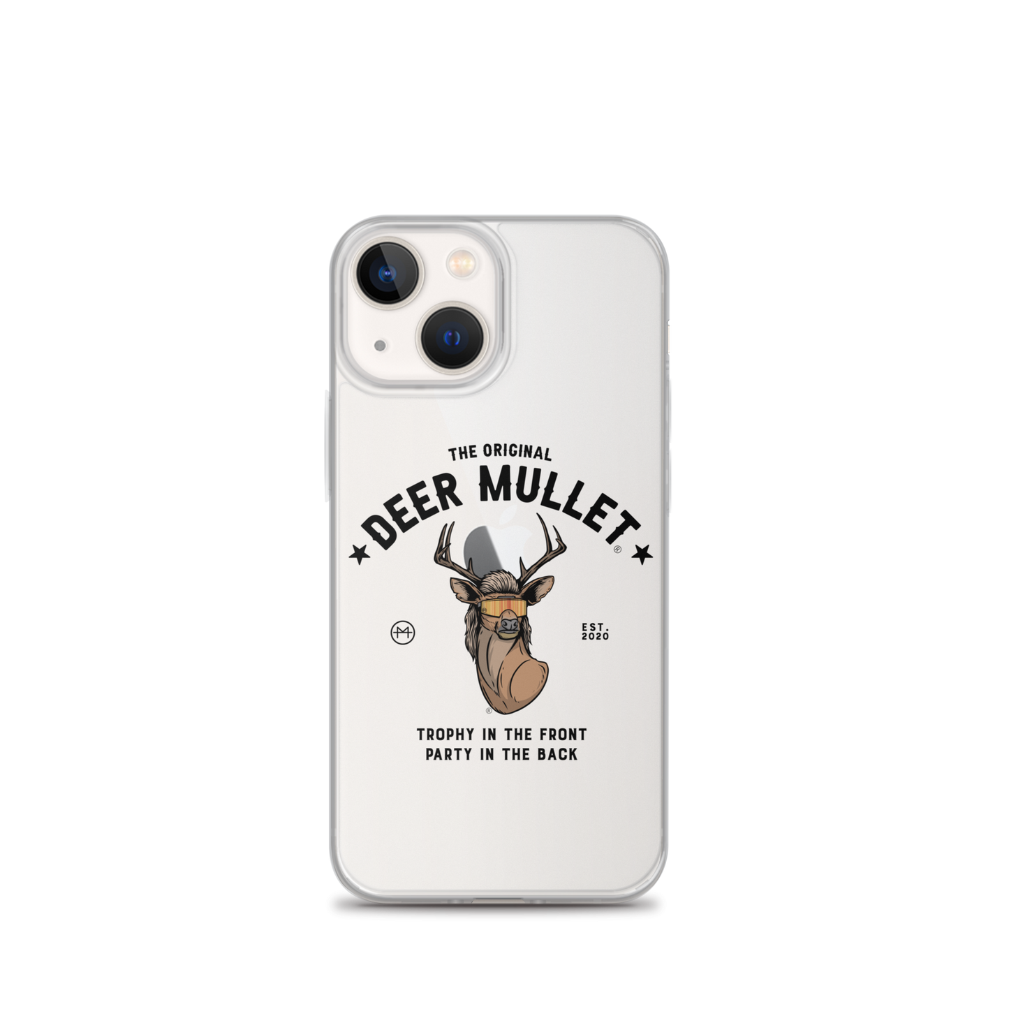 Deer Mullet Motto iPhone Case - Clear