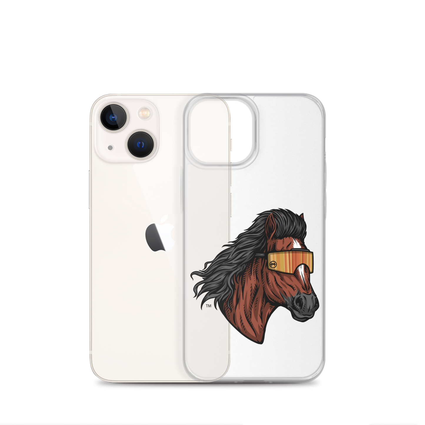 Horse Mullet iPhone Case - Clear