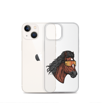 Horse Mullet iPhone Case - Clear