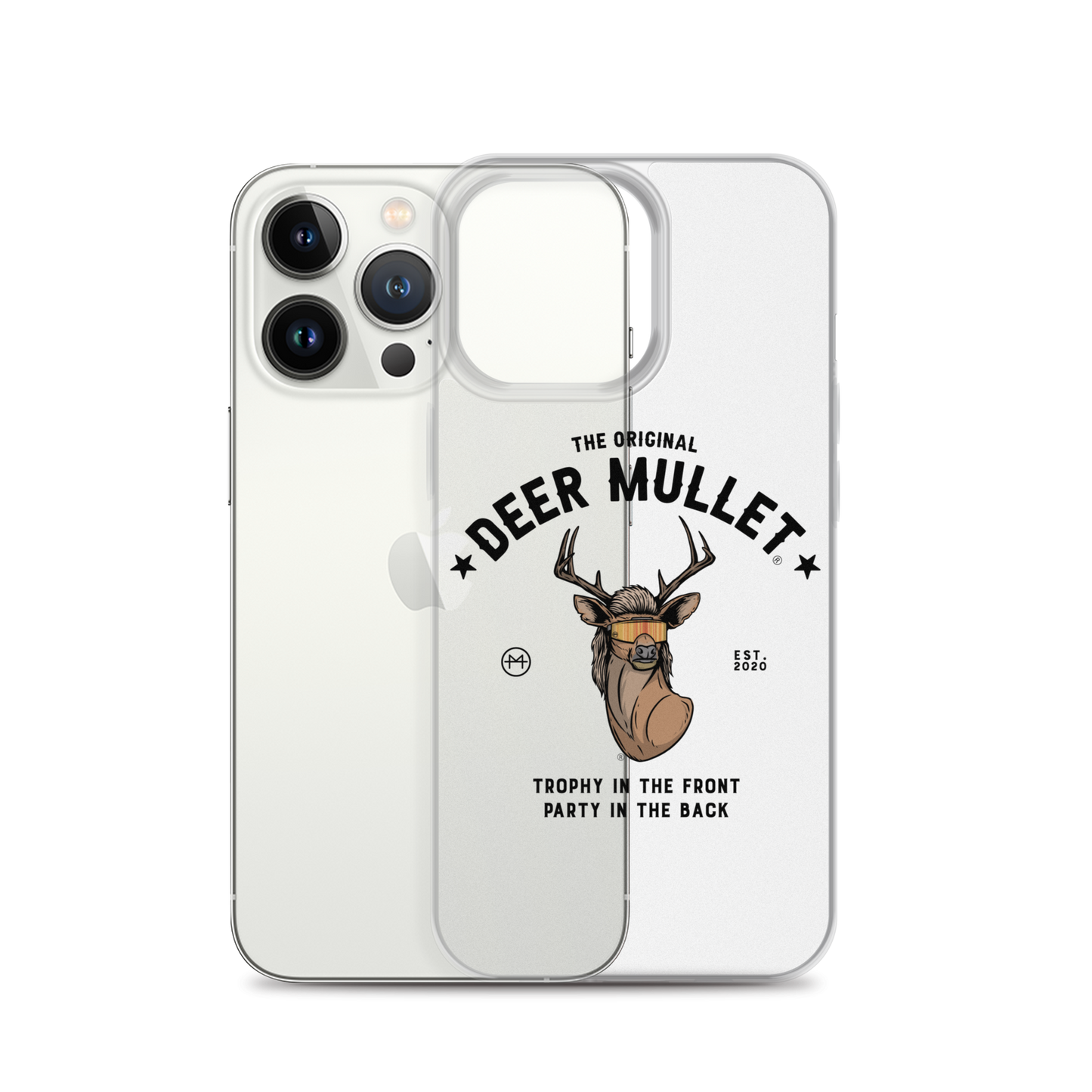 Deer Mullet Motto iPhone Case - Clear