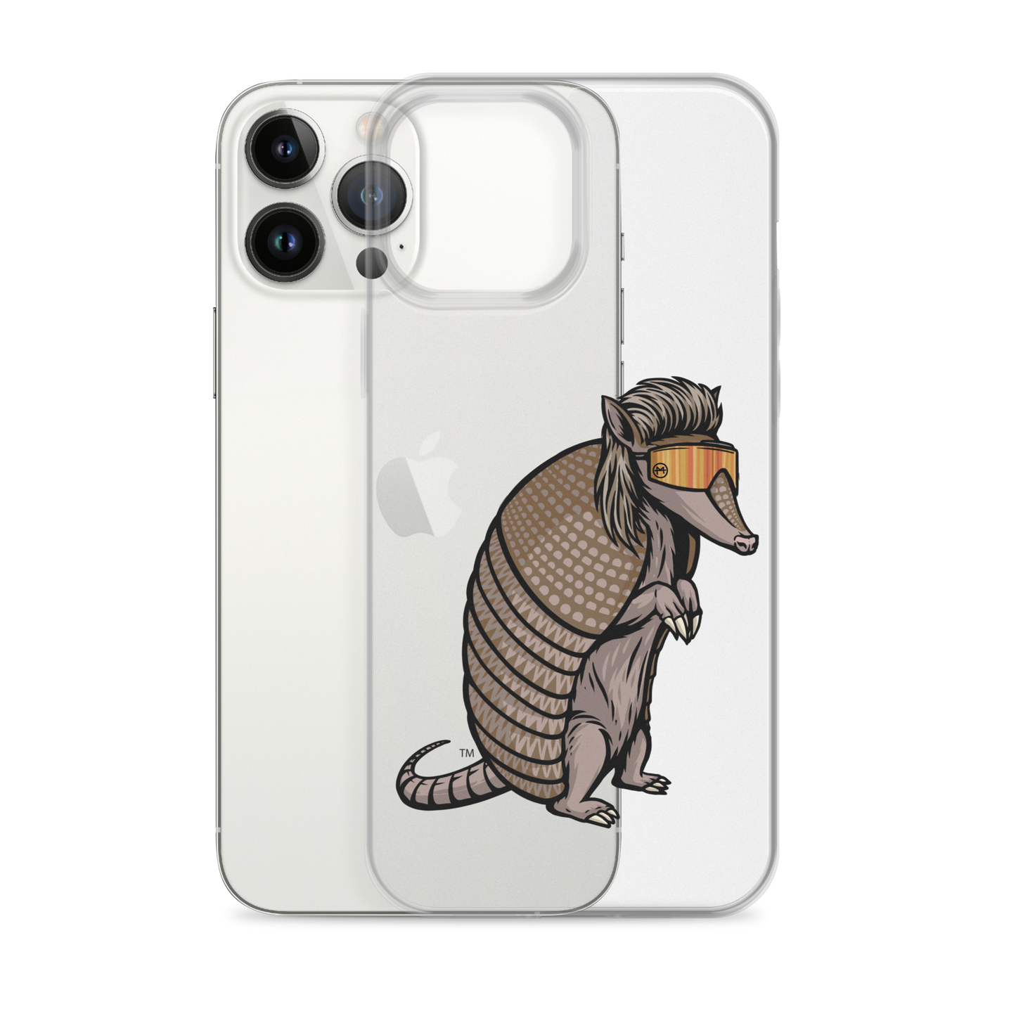 Armadillo Mullet iPhone Case - Clear