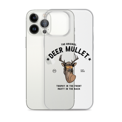 Deer Mullet Motto iPhone Case - Clear