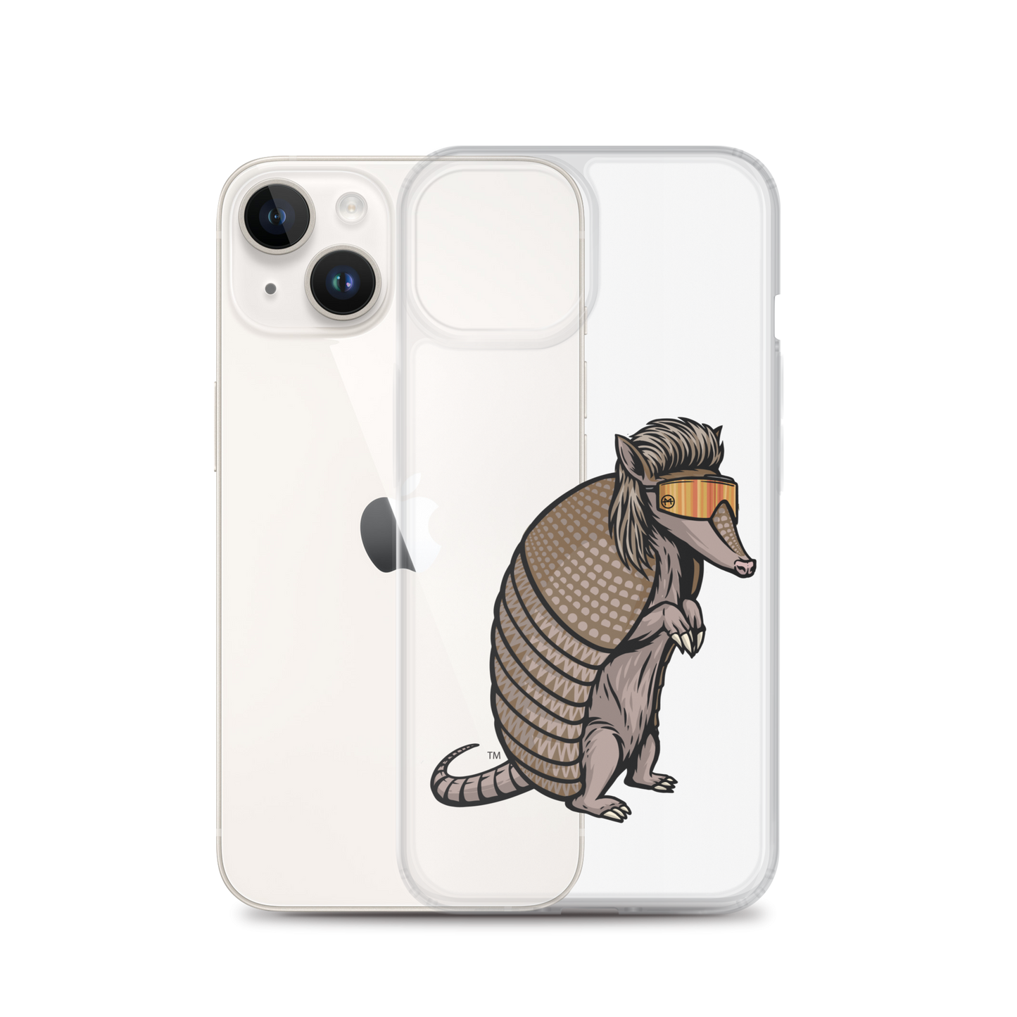 Armadillo Mullet iPhone Case - Clear