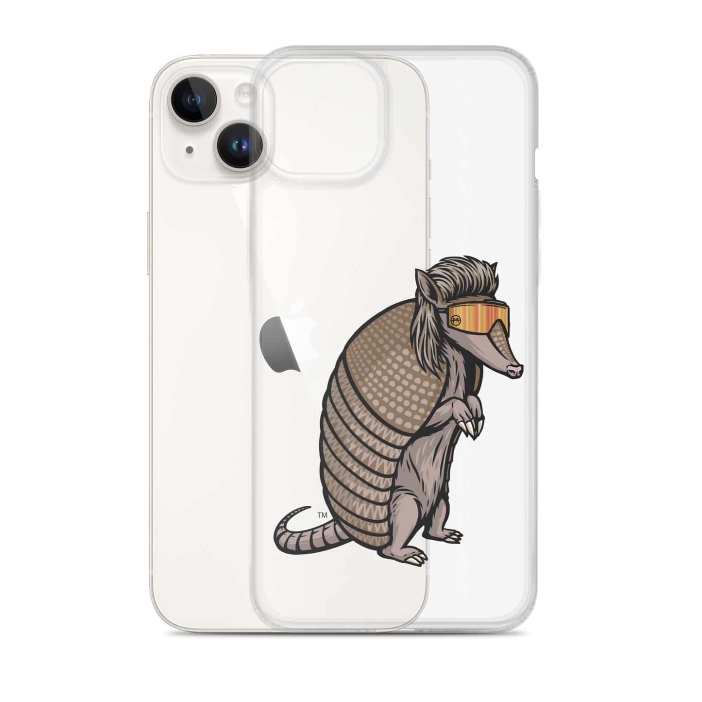 Armadillo Mullet iPhone Case - Clear