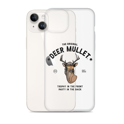 Deer Mullet Motto iPhone Case - Clear