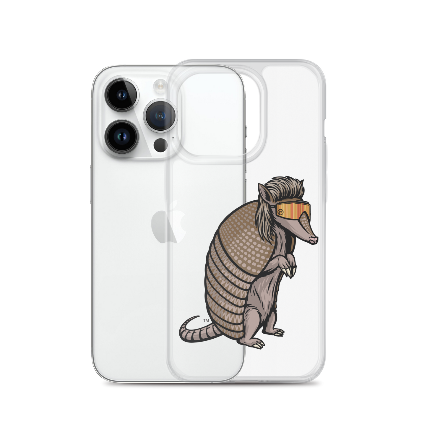 Armadillo Mullet iPhone Case - Clear