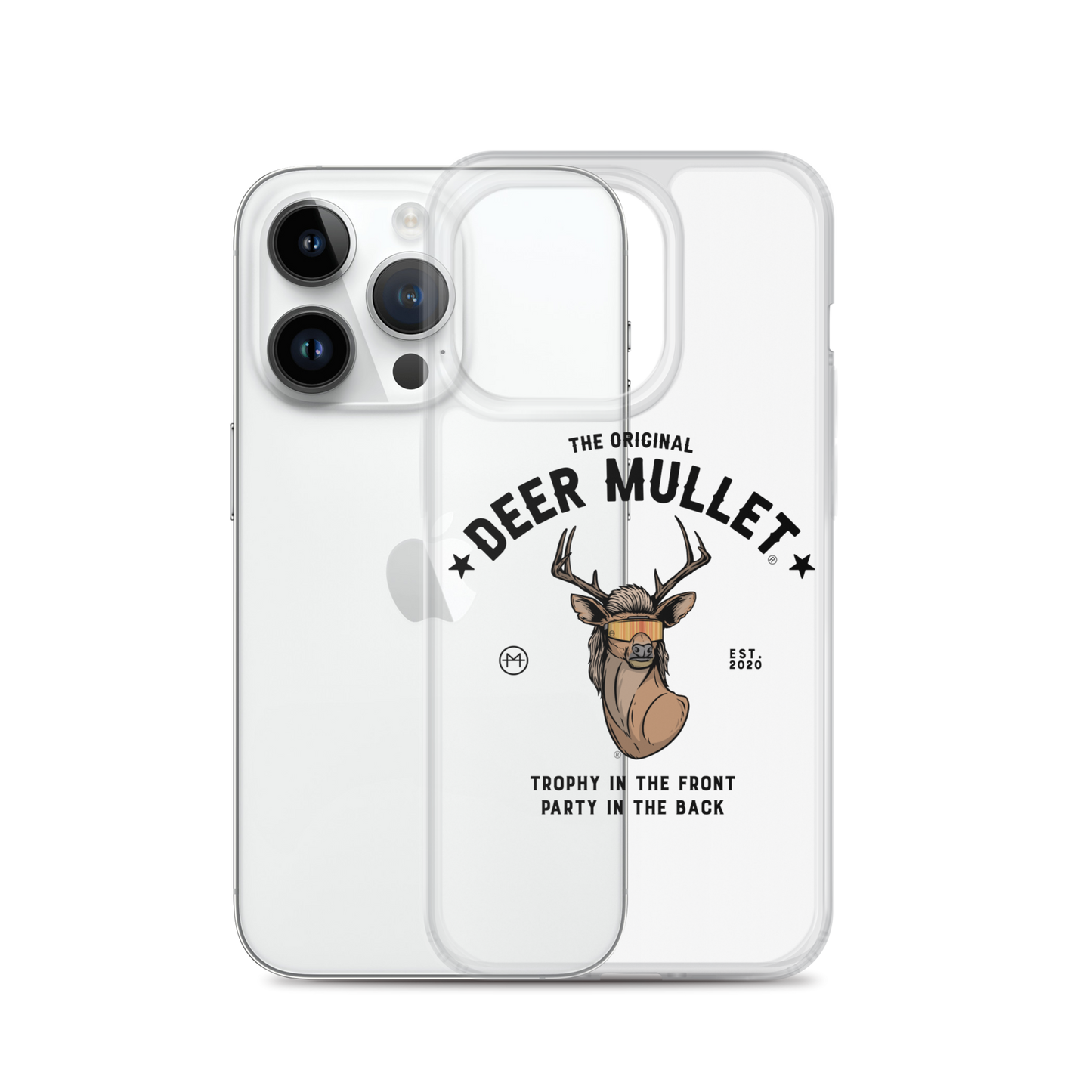 Deer Mullet Motto iPhone Case - Clear