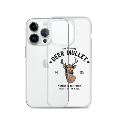 Deer Mullet Motto iPhone Case - Clear