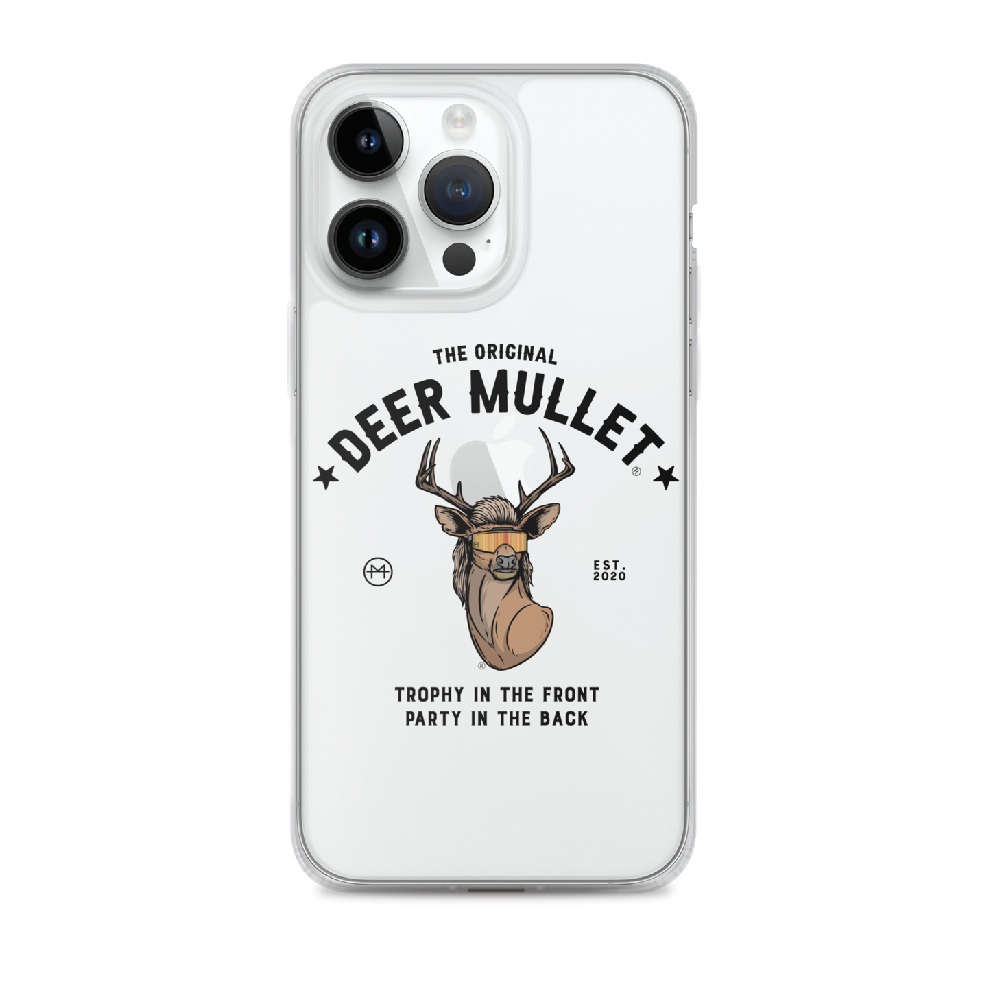 Deer Mullet Motto iPhone Case - Clear